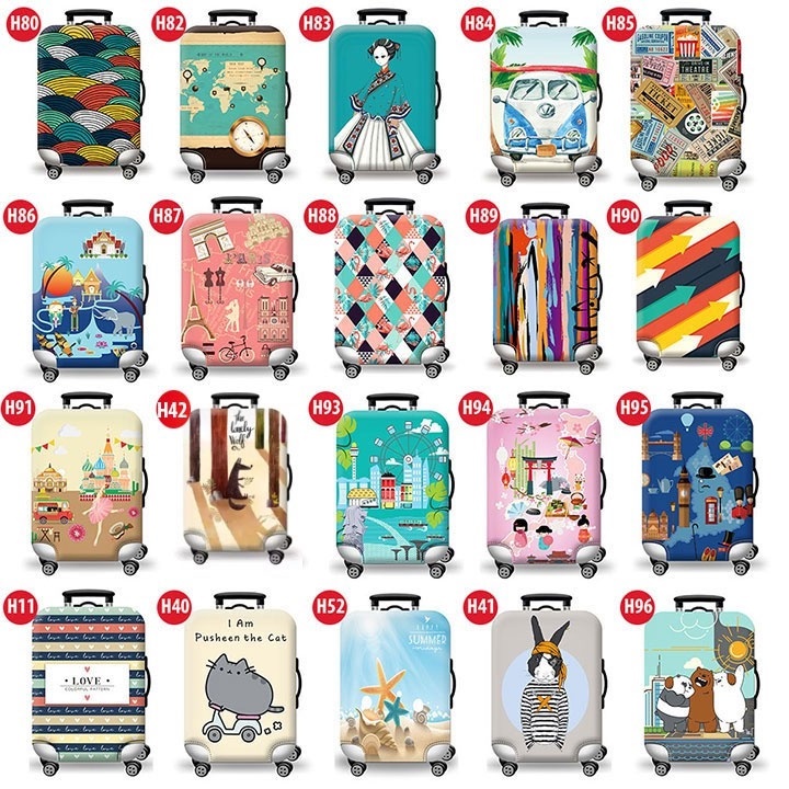 Túi bọc bảo vệ vali - Áo vỏ bọc vali - Trùm vali - Best offer Travel H150