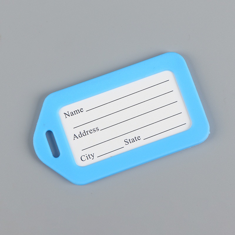 Thẻ tên, tag vali , name tag treo vali hành lý du lịch, cặp sách cho bé chống thất lạc có dây đeo
