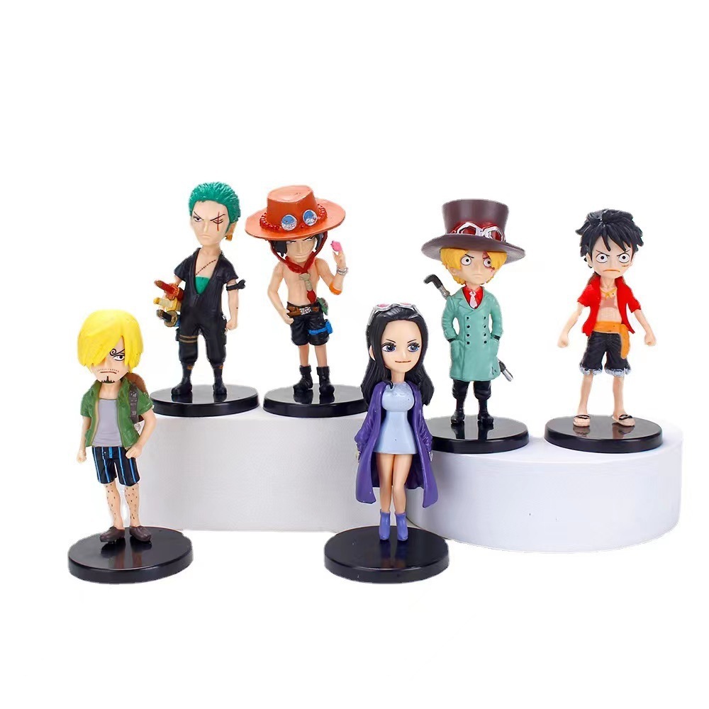Set 6 mô hình one piece cướp biển chibi cute