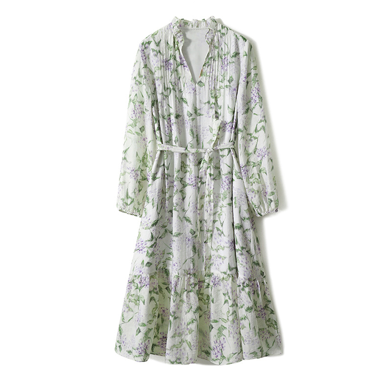 Mới) Mã H5189 Giá 890K: Váy Đầm Liền Thân Nữ Taryc Dài Tay Hàng Mùa Hè  Phong Cách Âu Mỹ Thời Trang Nữ Đồ Đi Biển Váy Maxi Chất Liệu Vải Voan