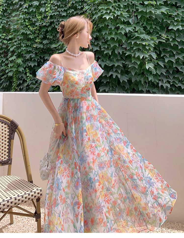 Váy Hoa, Đầm Voan Đẹp Chất Liệu Voan Tơ Hàn Quốc Mềm Mại Mát Không Nhăn - Thời  Trang Thiết Kế Style By MM - Đầm | ThờiTrangNữ.vn