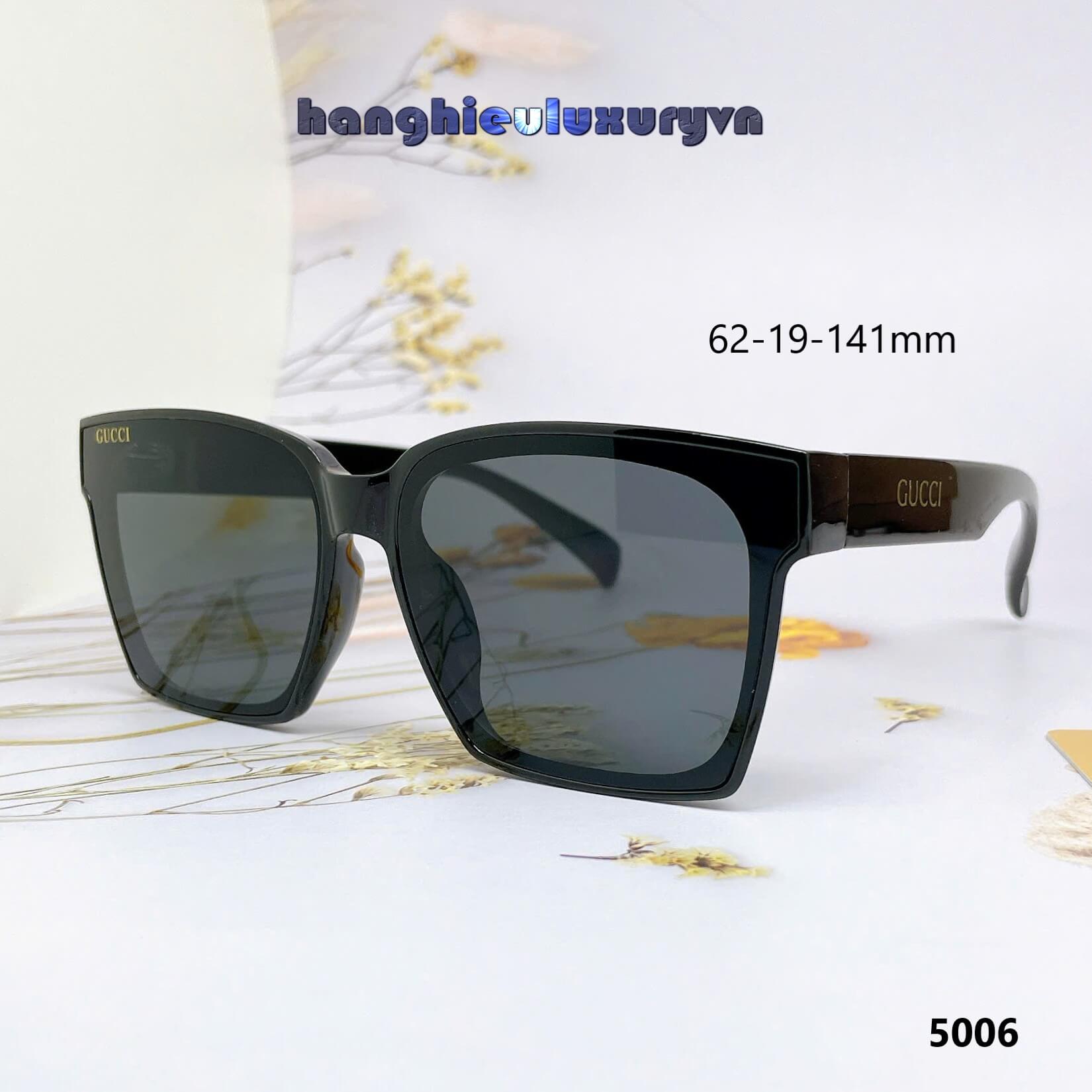 Mắt Kính Thời Trang Nữ - Kính Gucci Nữ Vuông Đen Cao Cấp Kèm Hộp Mã 5006