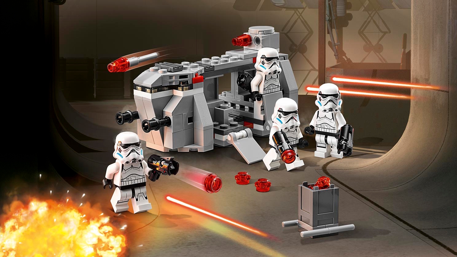 Hướng dẫn lắp ráp Xe vận chuyển quân đội Hoàng gia Star Wars chiến tranh giữa các vì sao K-001