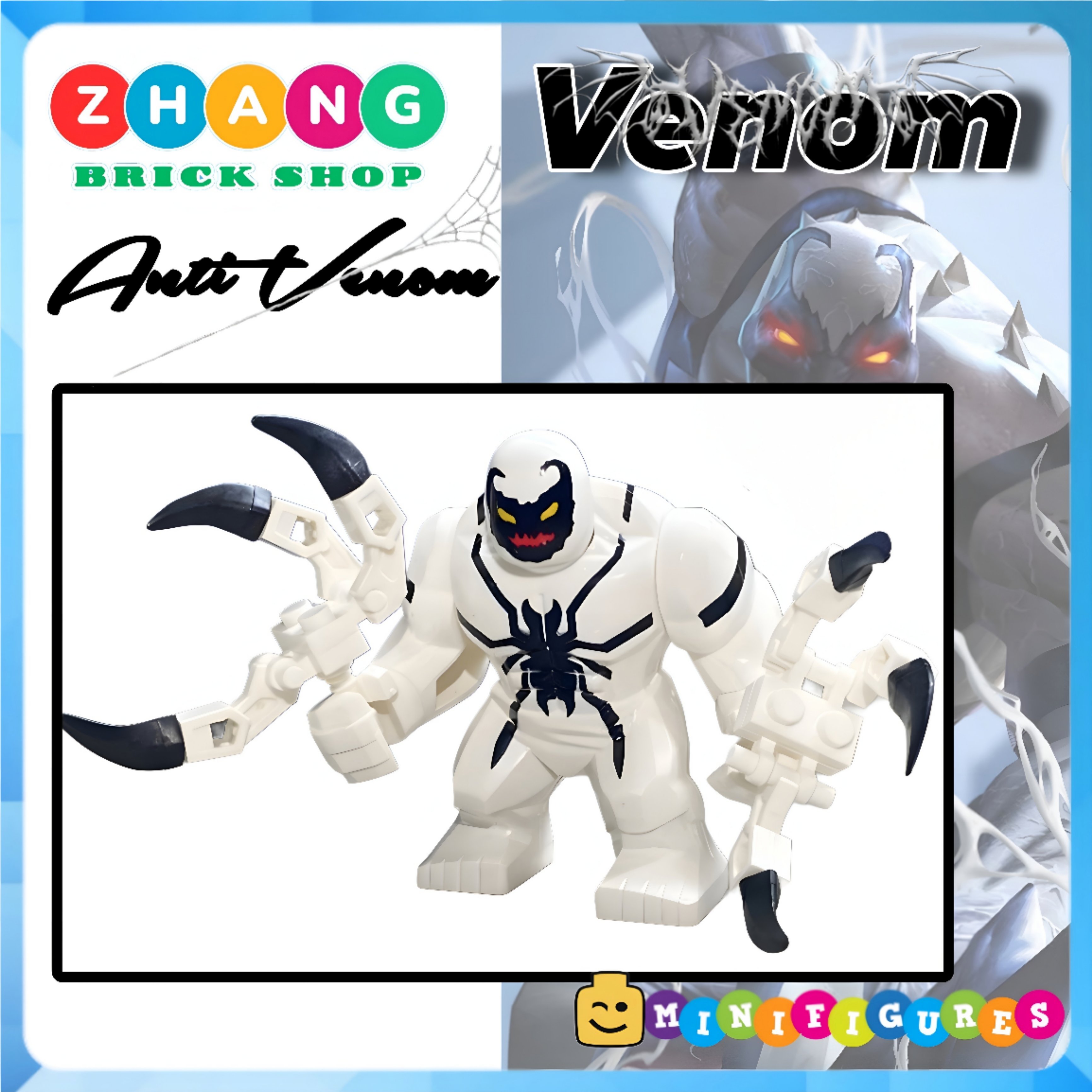MINH HIEU  Đồ chơi Xếp hình người nhện Anti-Venom Spider man Minifigures Xinh