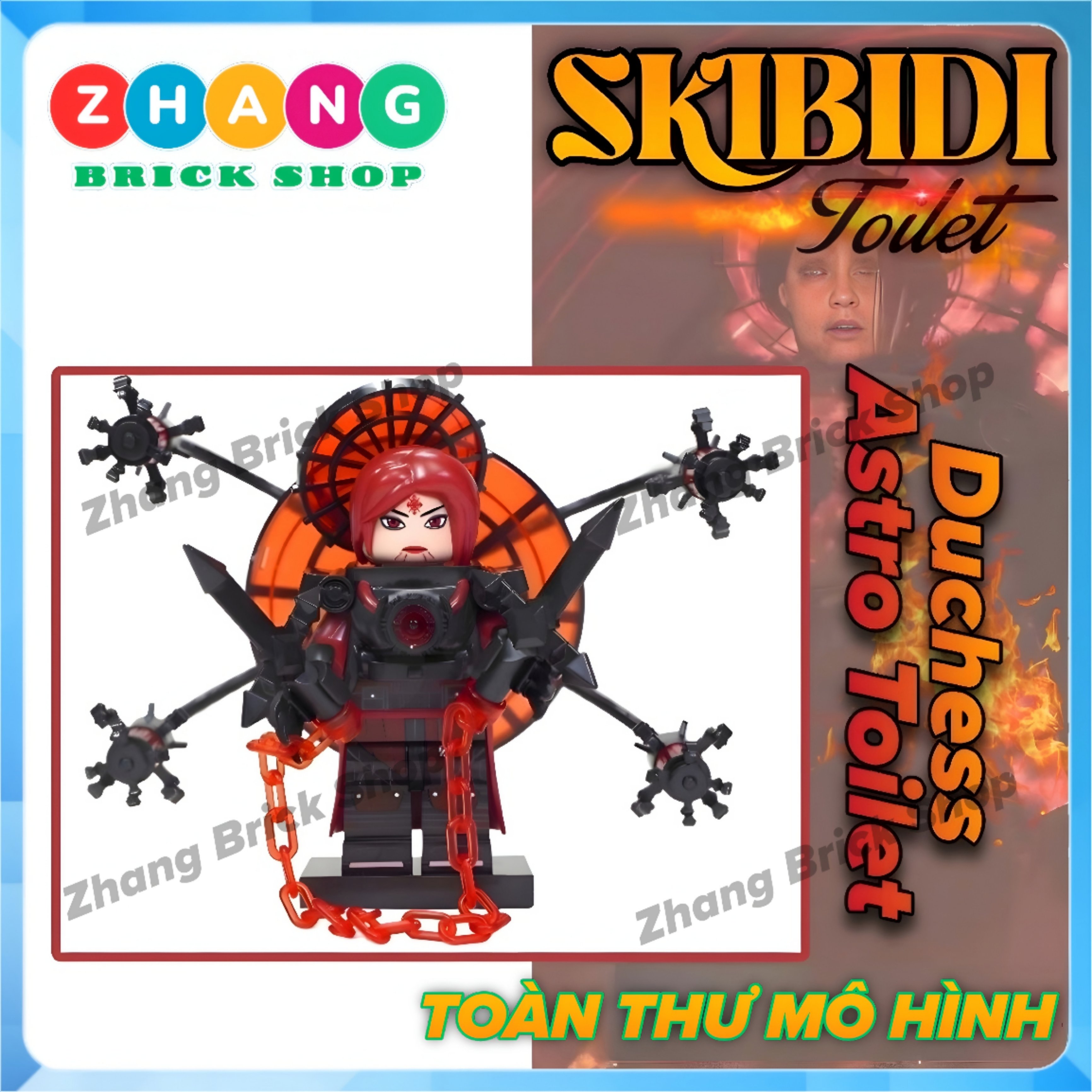 Đồ chơi lắp ráp Skibidi Toilet Duchess Astro Toilet Minifigures