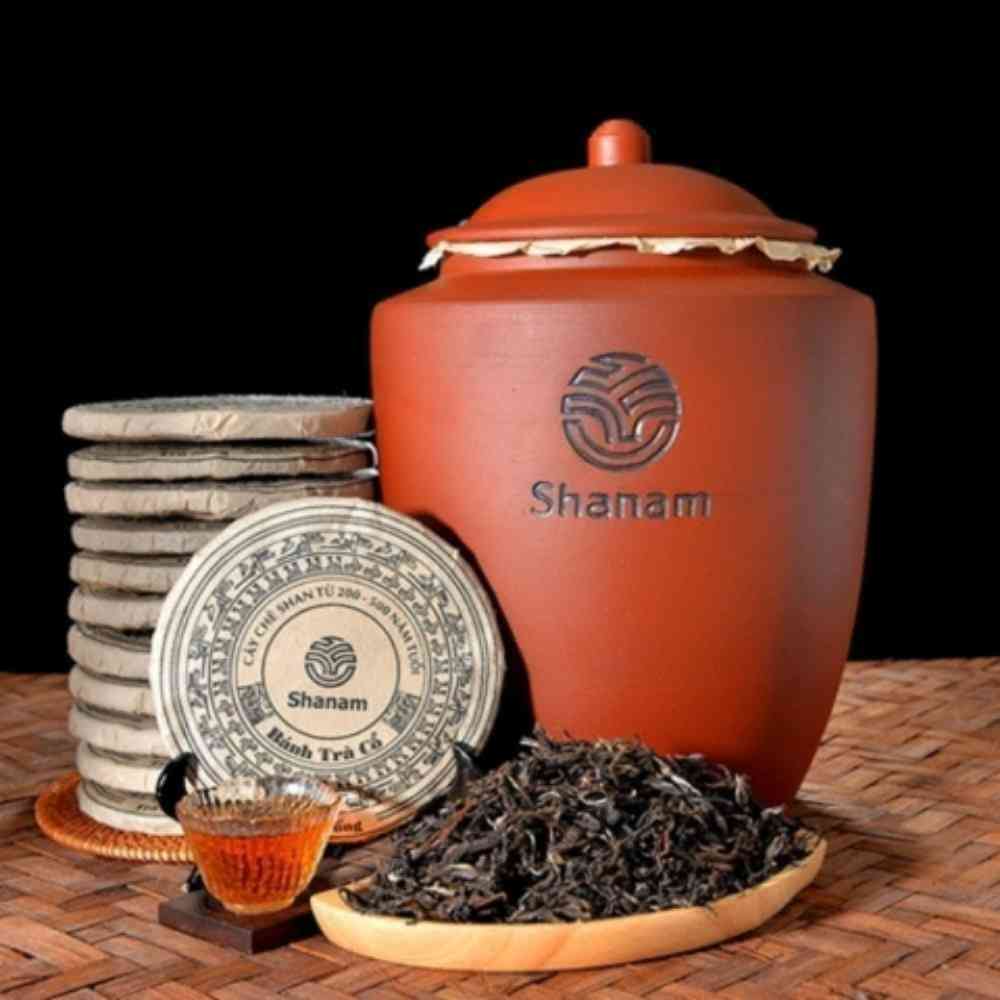 COMBO 3 NĂM CHUM TRÀ VÀNG - BÁNH TRÀ  SỐNG YÊN BÁI 1T-2L 300G BTR