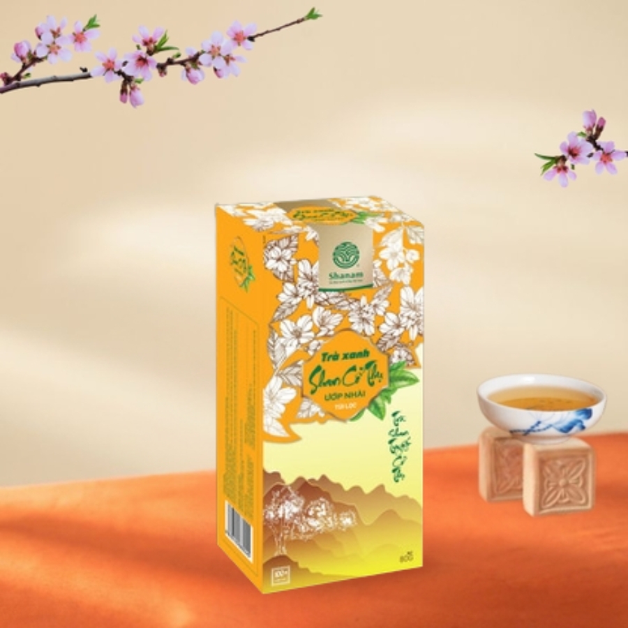 TRÀ XANH ƯỚP NHÀI HỘP TÚI LỌC 80G