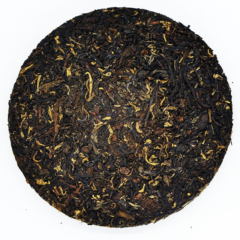 TRÀ VÀNG - BÁNH TRÀ CHÍN 2019 YÊN BÁI 1 TÔM - 3 LÁ 300G BTR