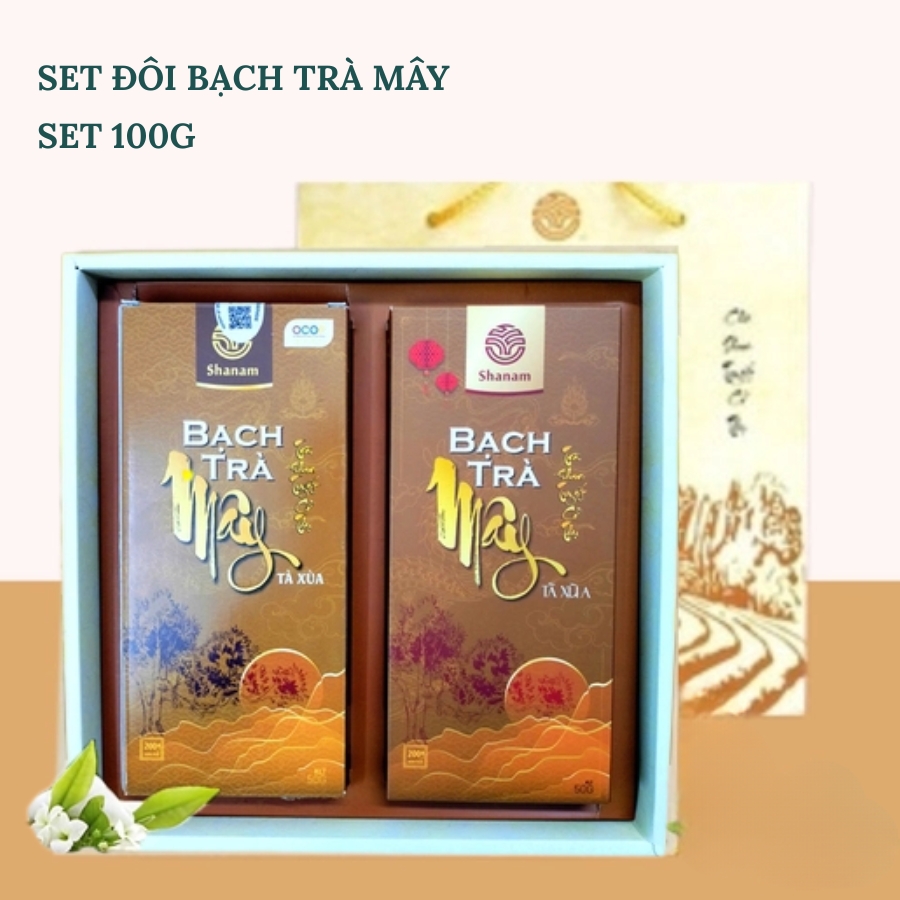 SÉT ĐÔI BẠCH TRÀ MÂY 100G