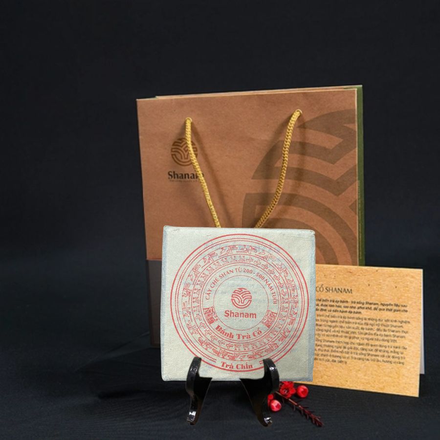 TRÀ VÀNG - BÁNH TRÀ CHÍN 2022 YÊN BÁI 1 TÔM - 3 LÁ 100G BCN