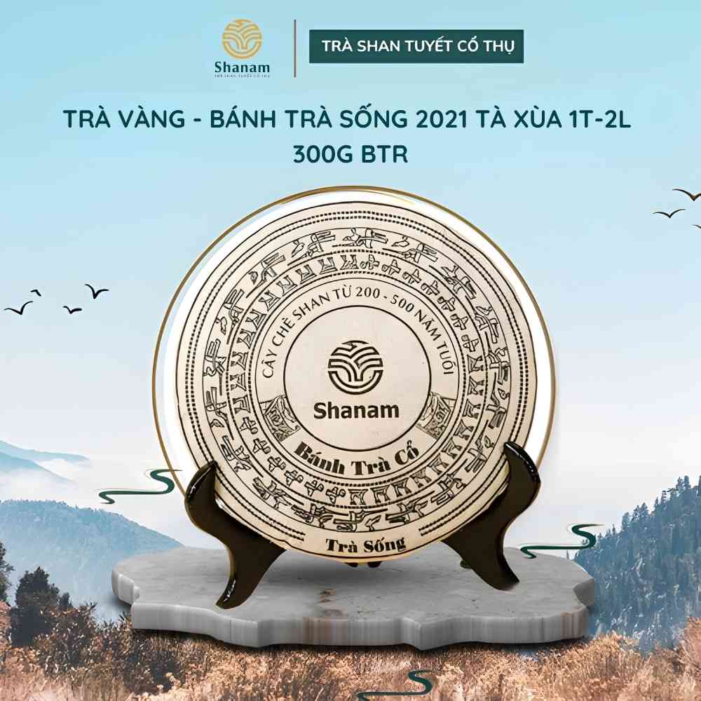 TRÀ VÀNG - BÁNH TRÀ SỐNG 2021 TÀ XÙA 1T-2L 300G BTR