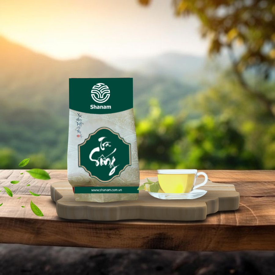 TRÀ VÀNG - TÚI TRÀ SỐNG YÊN BÁI 1 TÔM - 3 LÁ 6G