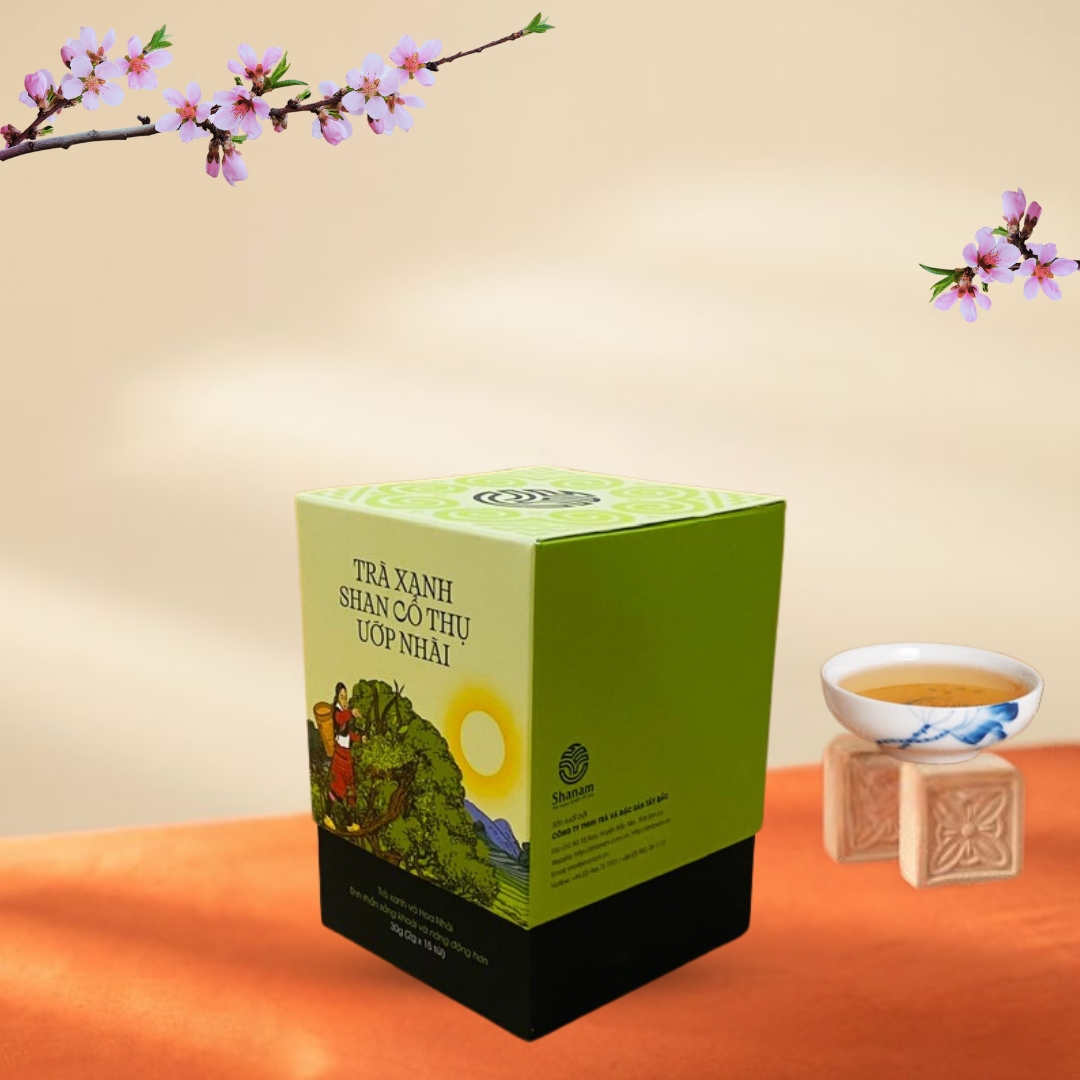 TRÀ XANH ƯỚP NHÀI HỘP TÚI LỌC 30G