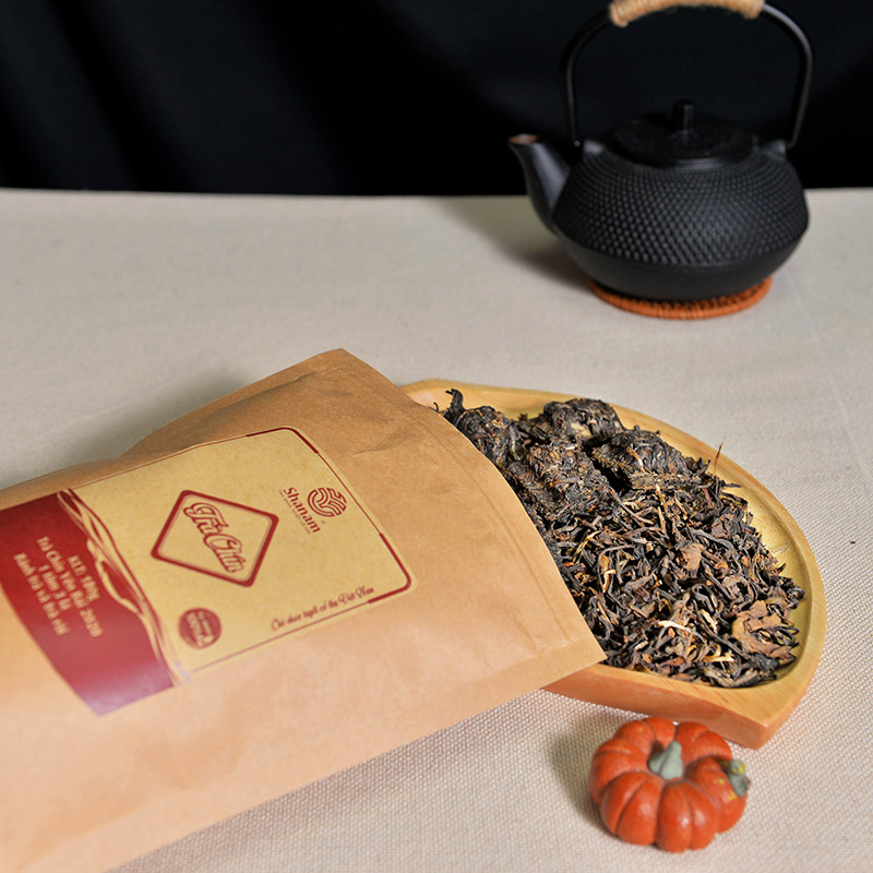 TRÀ VÀNG - TÚI TRÀ CHÍN YÊN BÁI 1 TÔM - 3 LÁ 150G