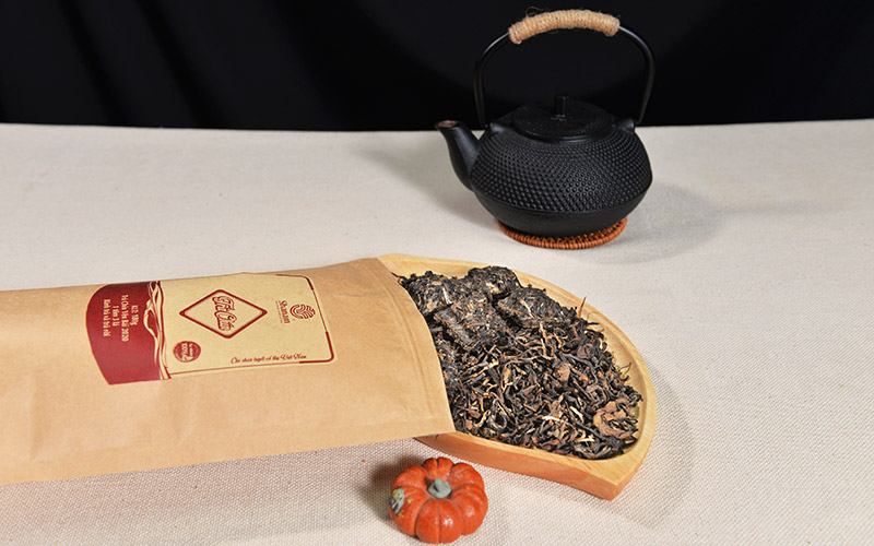 TRÀ VÀNG - TÚI TRÀ CHÍN YÊN BÁI 1 TÔM - 3 LÁ 150G