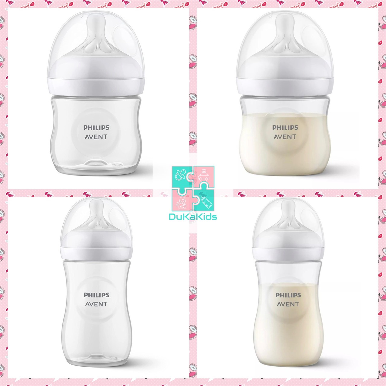 (Phiên bản 2021) Bình sữa Avent Natural núm ti mềm dung tích 125ml/260ml/330ml