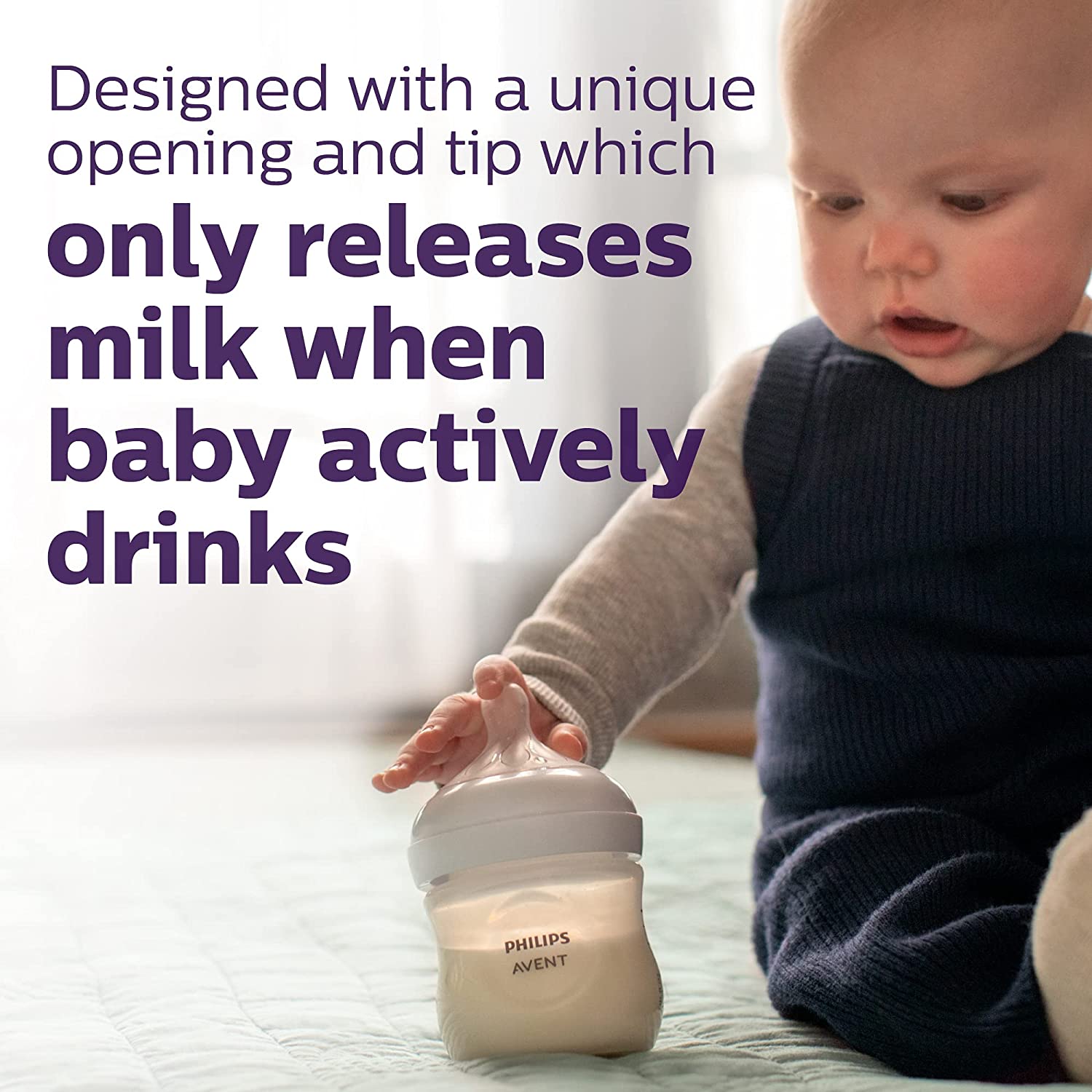 (Phiên bản 2021) Bình sữa Avent Natural núm ti mềm dung tích 125ml/260ml/330ml