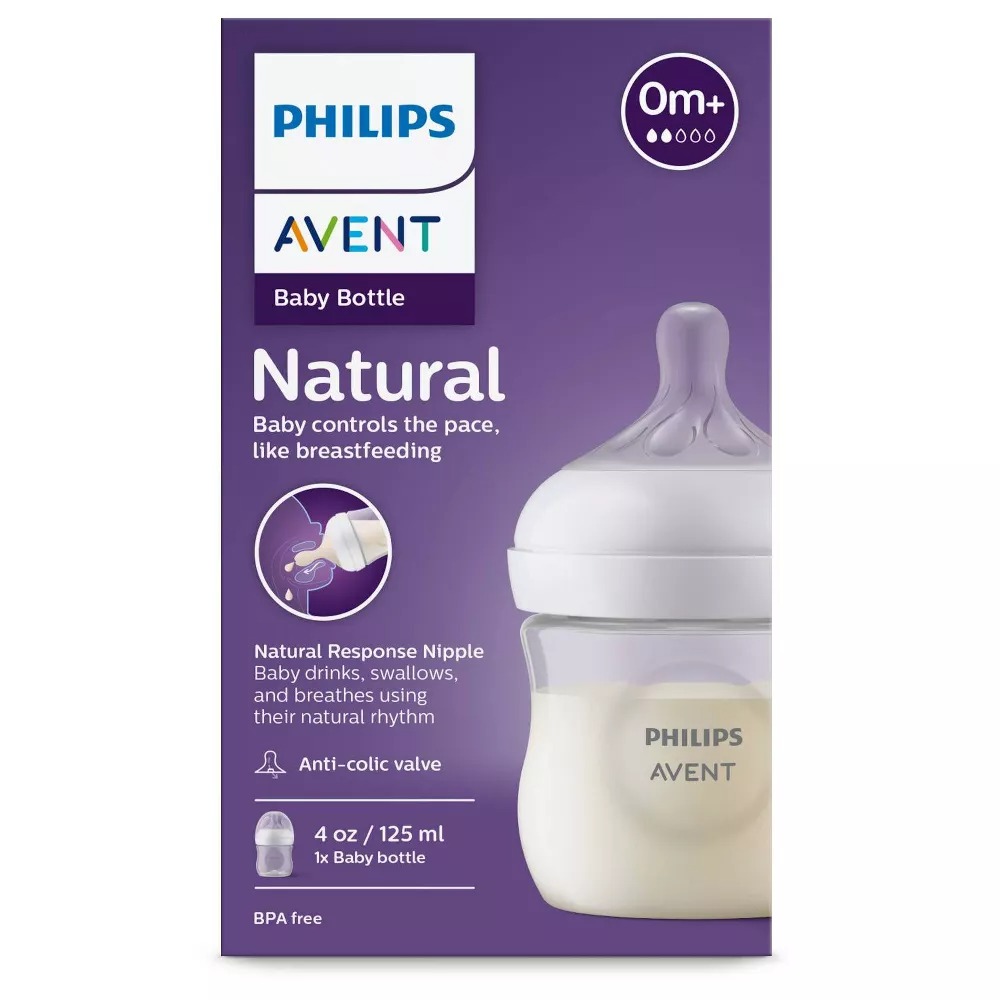 (Phiên bản 2021) Bình sữa Avent Natural núm ti mềm dung tích 125ml/260ml/330ml