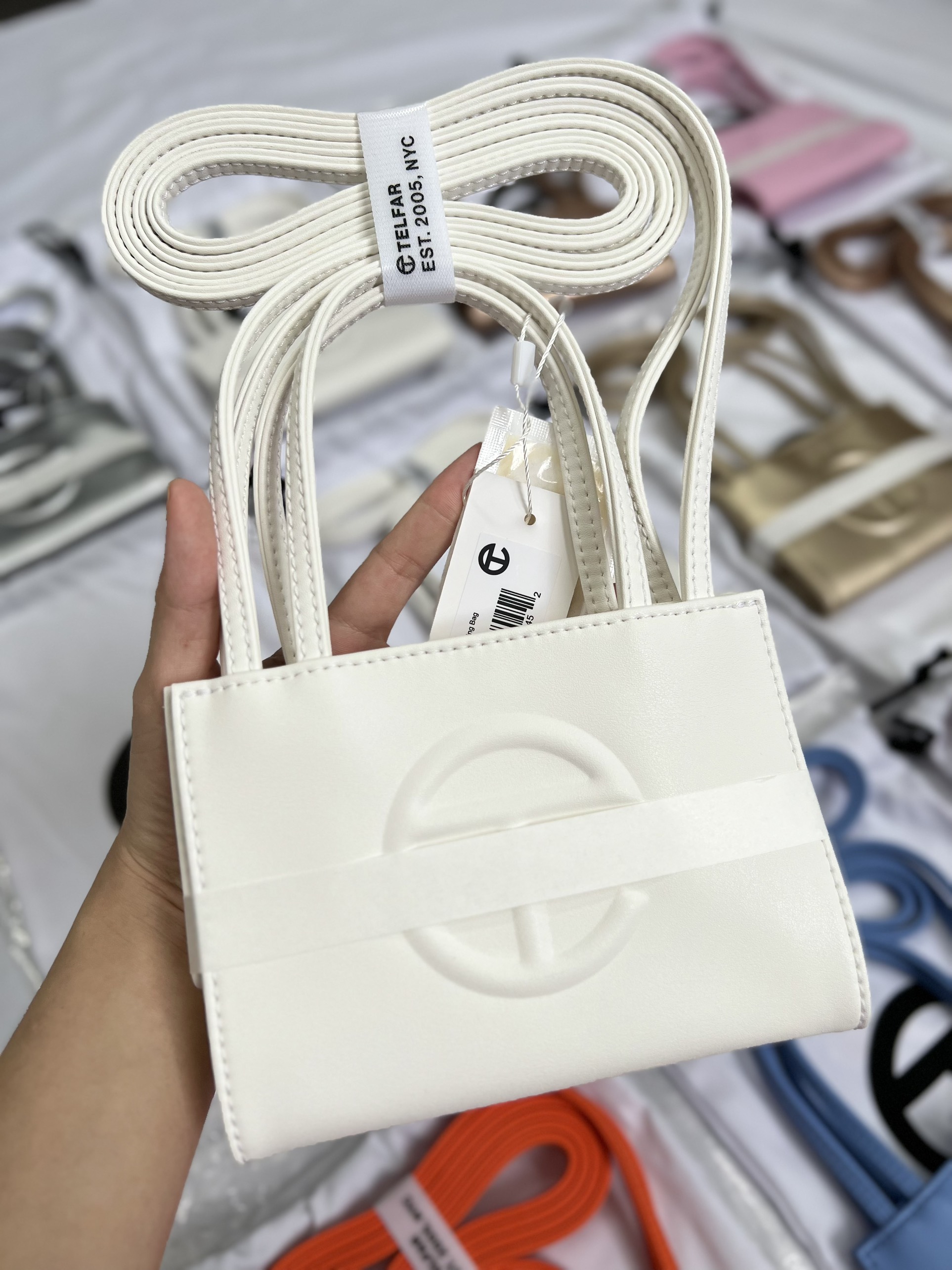 Telfar Small White Shopping Bag VAULT VIETNAM