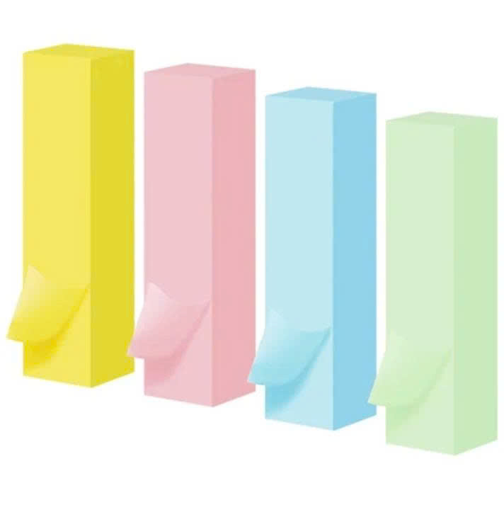 Giấy note phân trang 4 Màu Deli-A11002 (76x19mm)