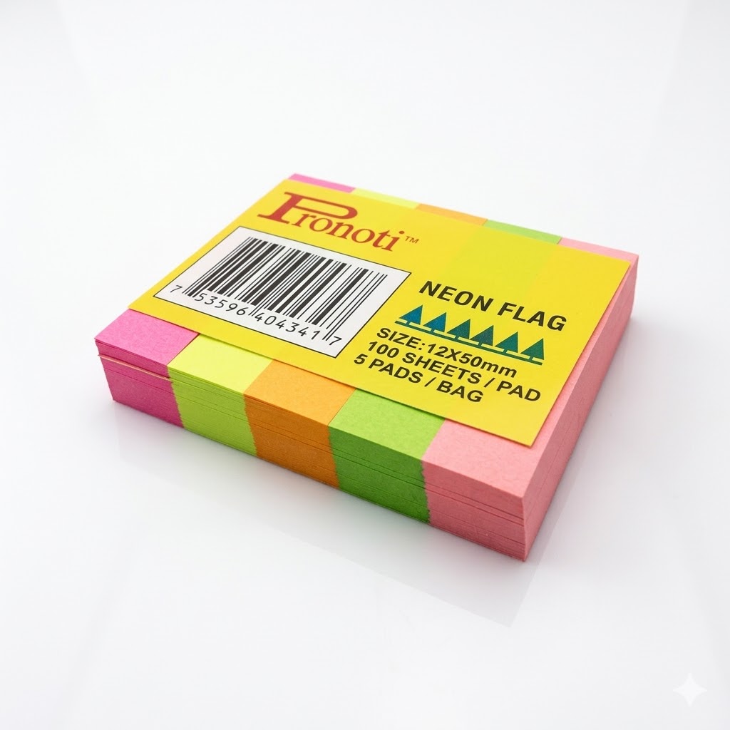 Giấy note phân trang 5 màu Penko (50x12mm)
