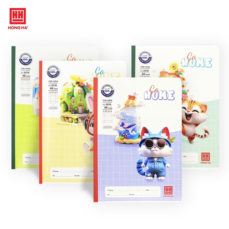 Vở 4 Ôly Hồng Hà 48 trang - Mã số 0518