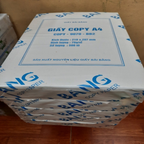 GIẤY A4 BÃI BẰNG TRẮNG 70gsm