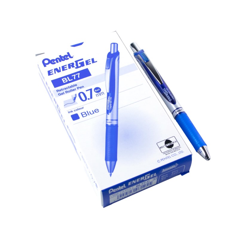 Bút ký Gel Pentel Energel Retractable BL77 Metal Tip