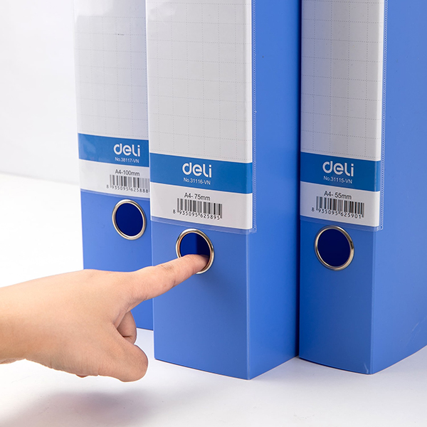 File hộp nhựa 7,5cm Deli E31116