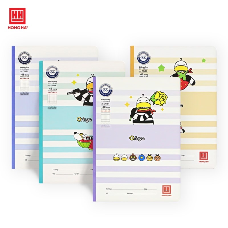 Vở 4 Ô ly 48 trang Hồng Hà School Oringa Galaxy - 0561