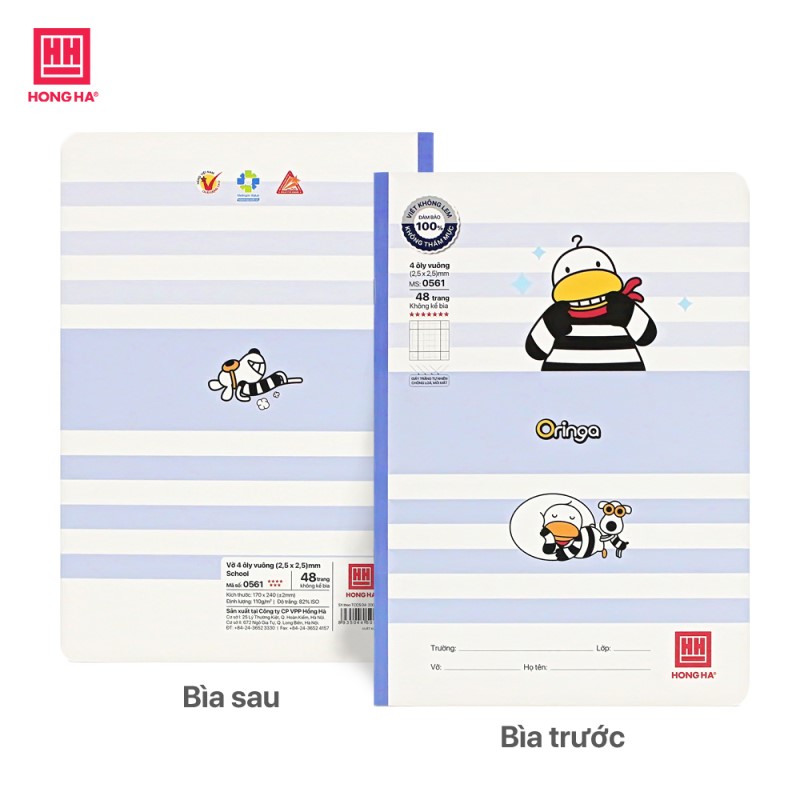 Vở 4 Ô ly 48 trang Hồng Hà School Oringa Galaxy - 0561