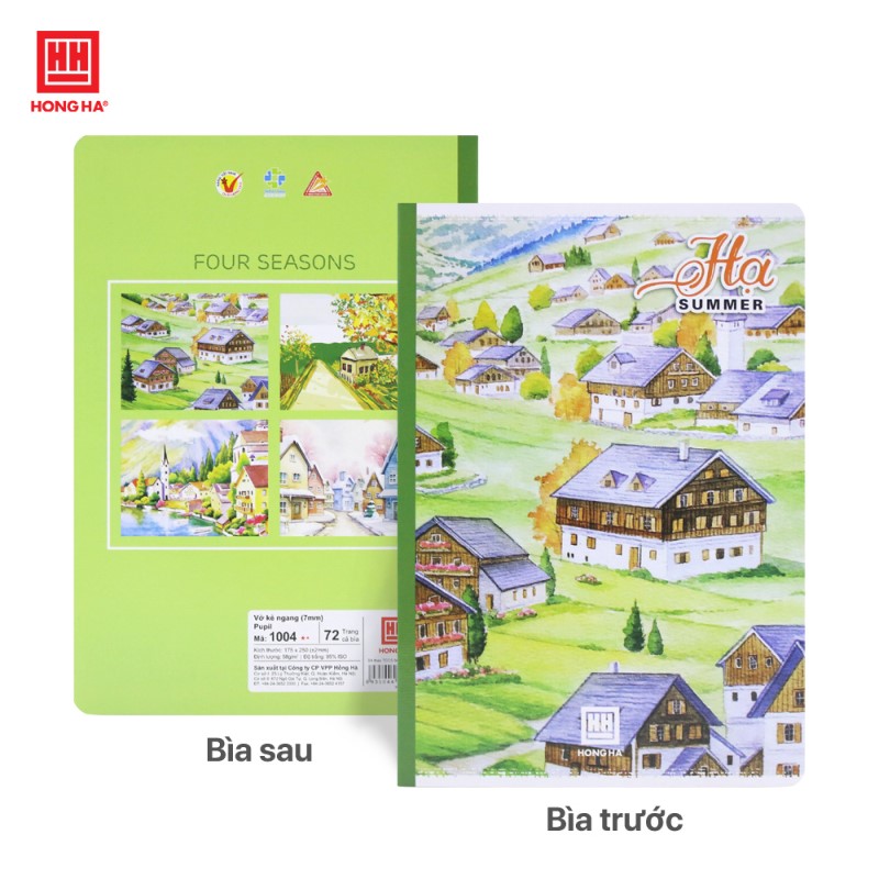 Vở kẻ ngang 72 trang Pupil Bốn Mùa - 1004