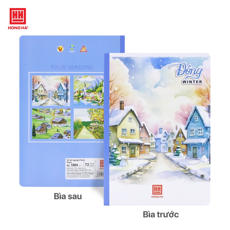 Vở kẻ ngang 72 trang Pupil Bốn Mùa - 1004