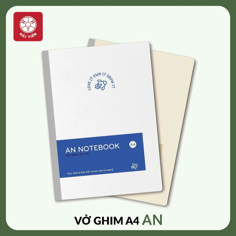 Vở ghim A4 - An 120 trang Hải Tiến