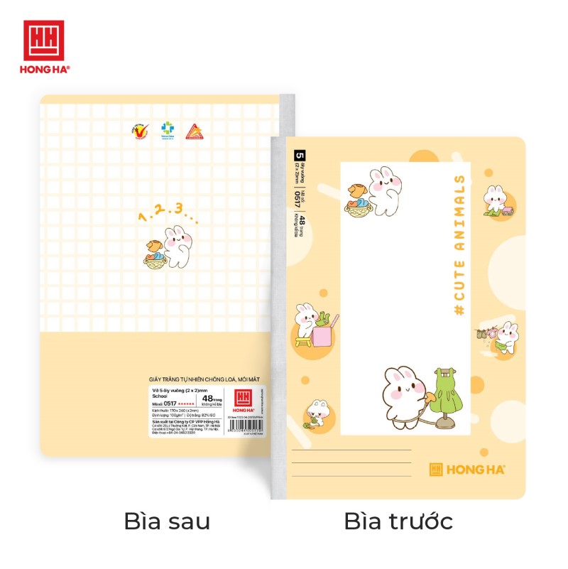 Vở 5 Ôly Hồng Hà 48 trang - Mã số 0517
