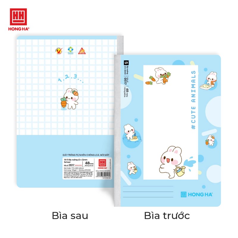 Vở 5 Ôly Hồng Hà 48 trang - Mã số 0517