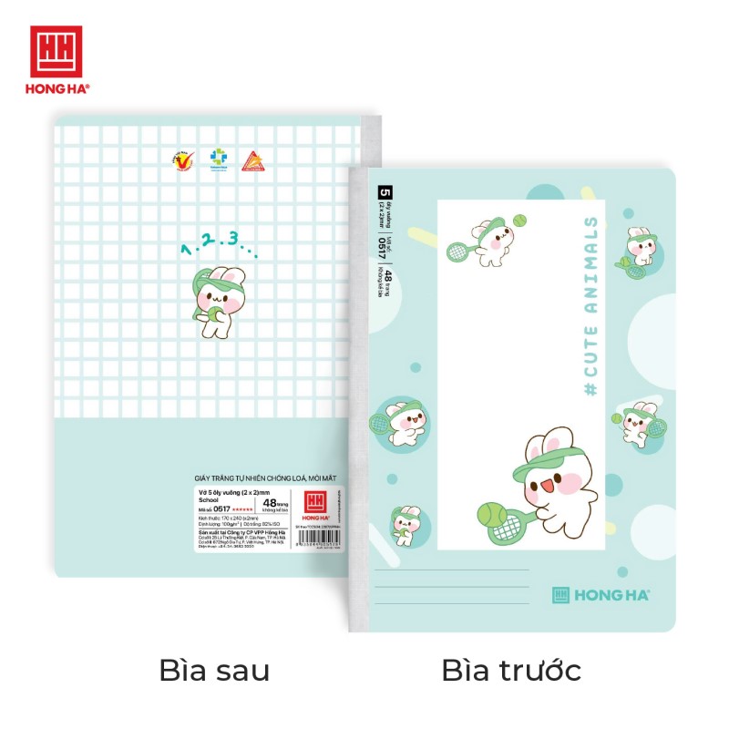 Vở 5 Ôly Hồng Hà 48 trang - Mã số 0517