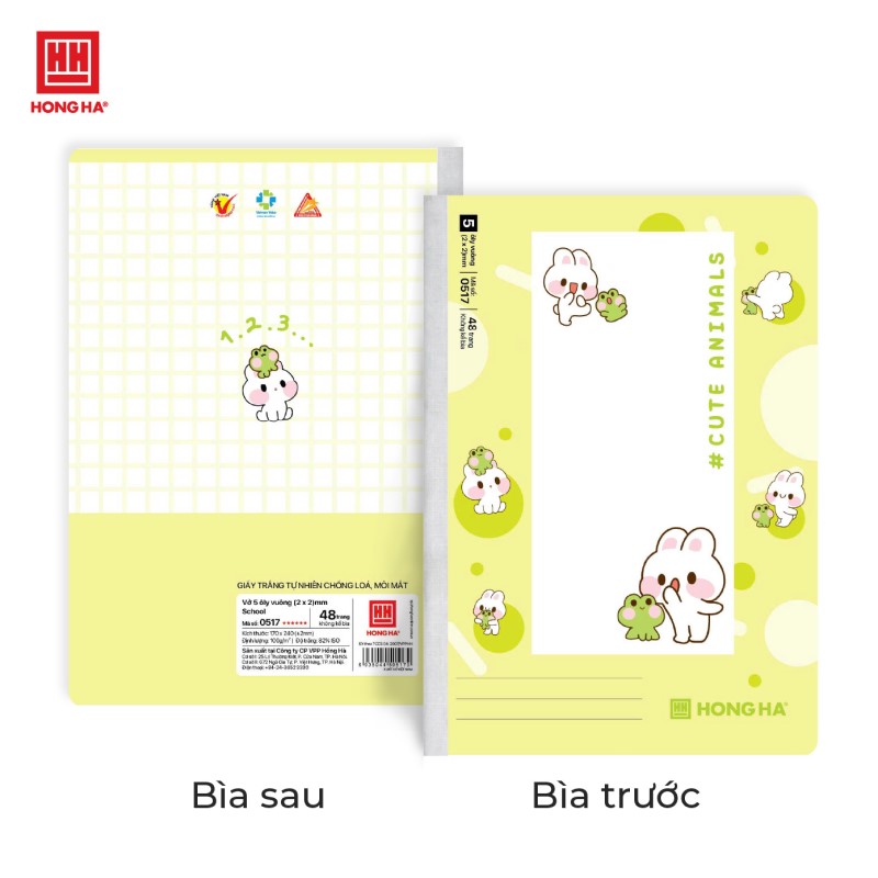 Vở 5 Ôly Hồng Hà 48 trang - Mã số 0517