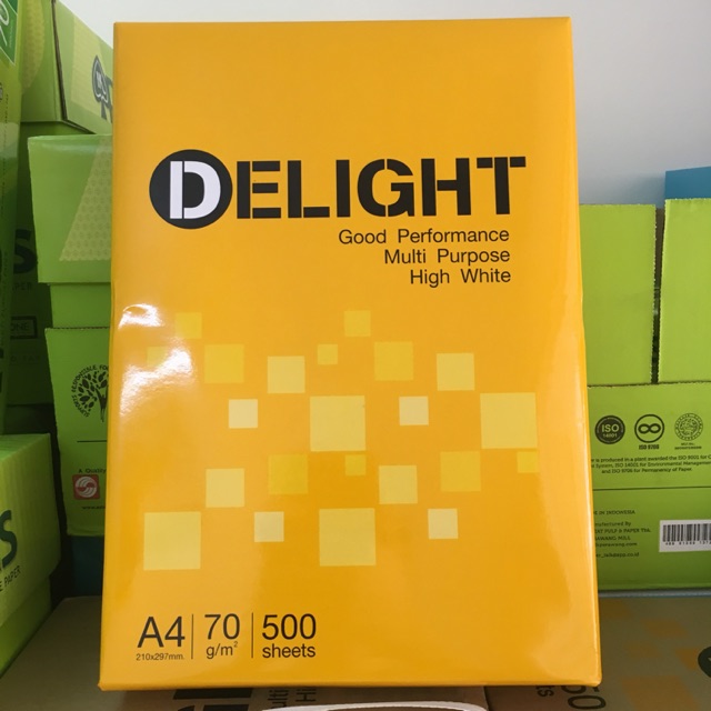 GIẤY A4 DELiGHT 70gsm