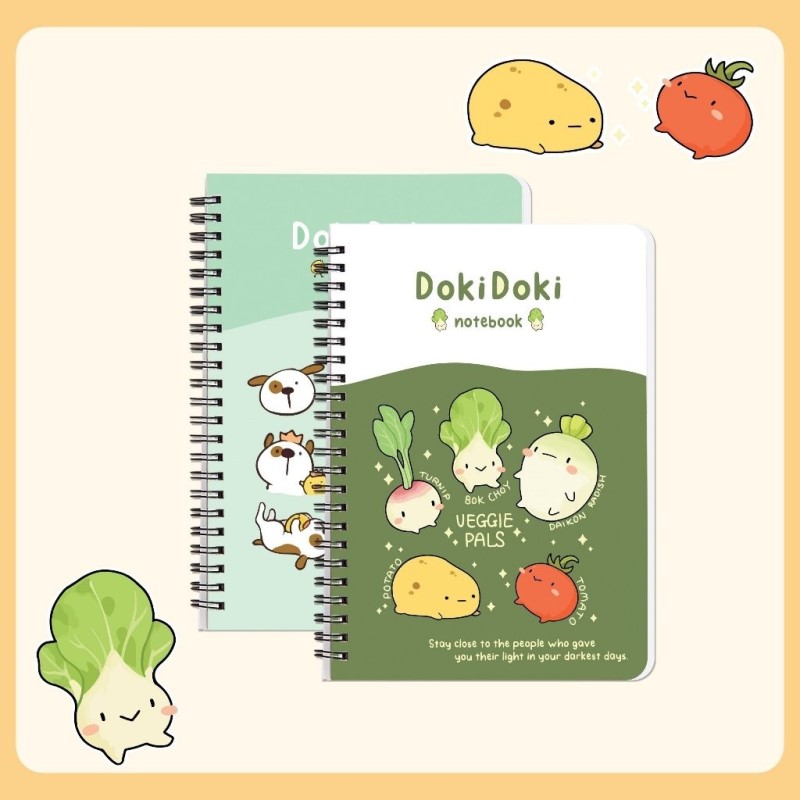 Sổ Lò Xo A6 Hải Tiến Doki Doki 200 Trang