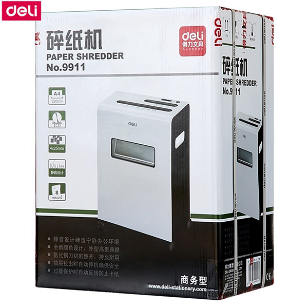 Máy hủy tài liệu Deli E9911-EU