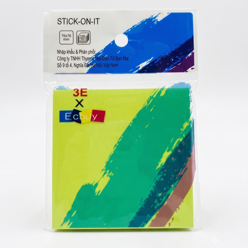 Giấy Note ghi chú 3E x ECbuy 3x3 (76x76mm)