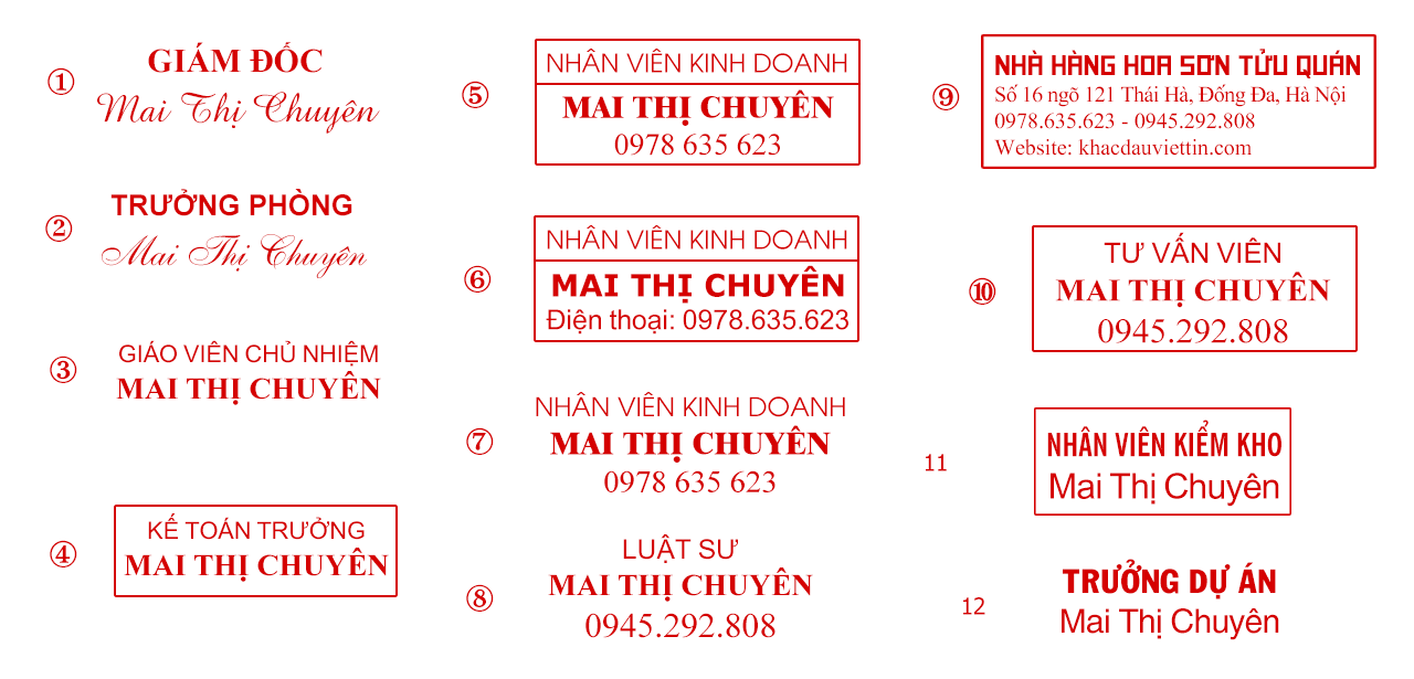 DỊCH VỤ KHẮC CON DẤU THEO YÊU CẦU