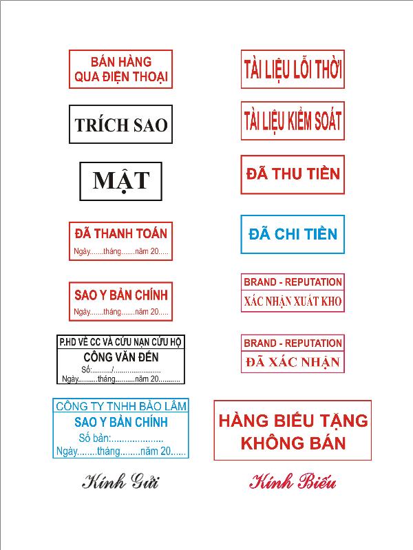 DỊCH VỤ KHẮC CON DẤU THEO YÊU CẦU