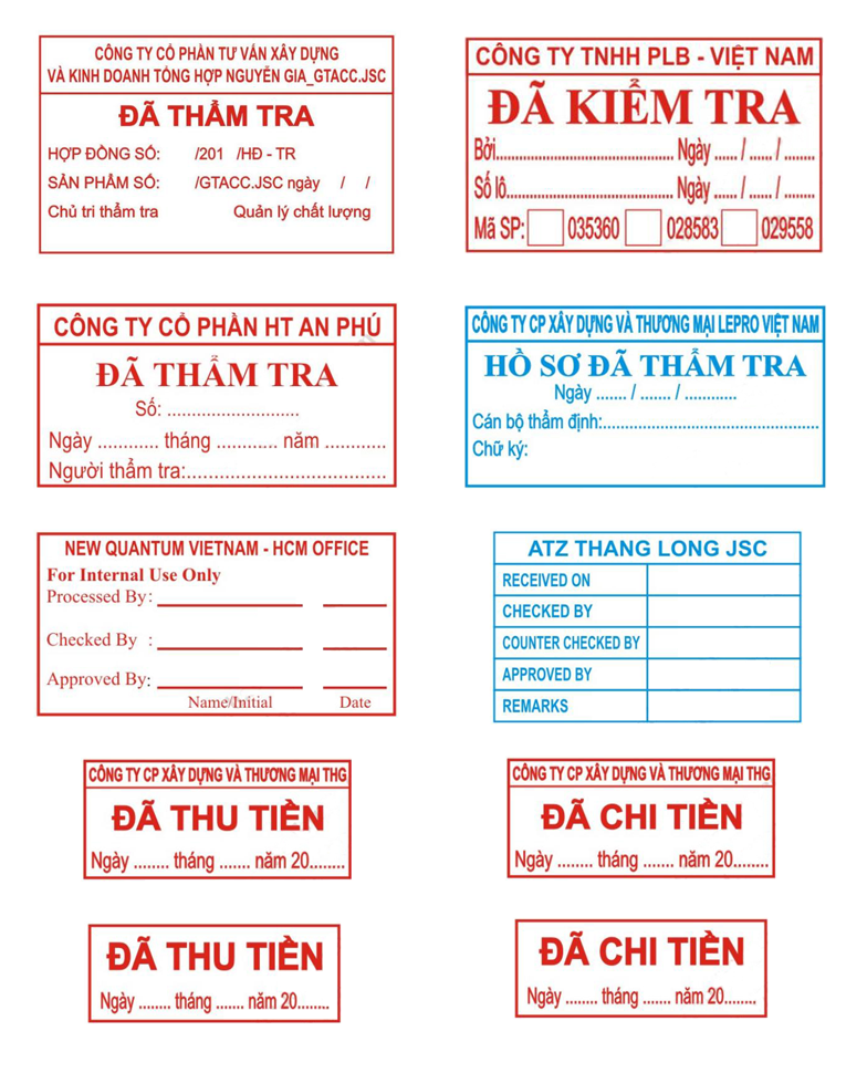 DỊCH VỤ KHẮC CON DẤU THEO YÊU CẦU