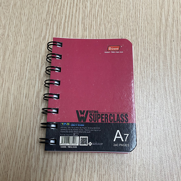 Sổ lò xo Grand A7 8590 240 trang
