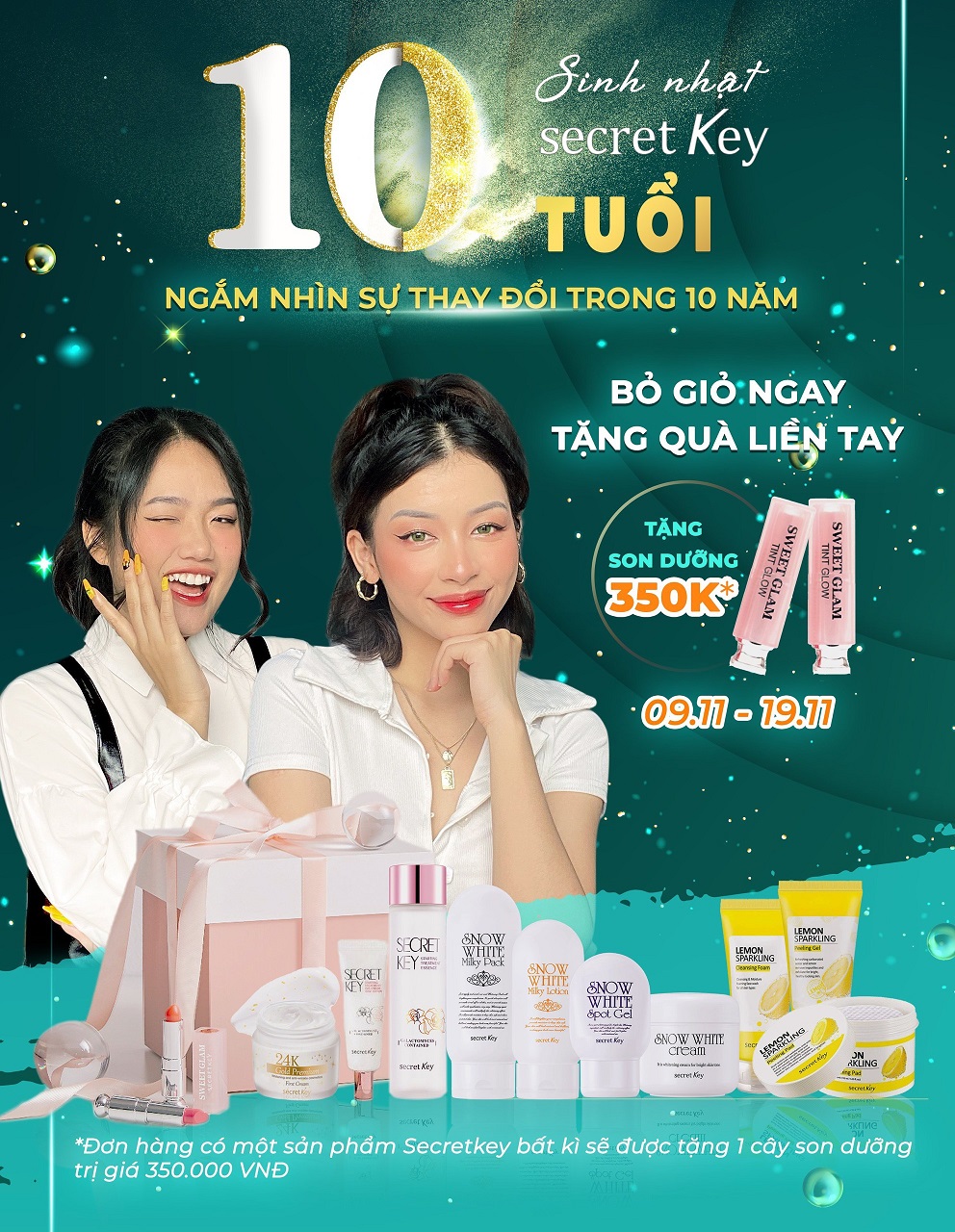 MỪNG SINH NHẬT 10 NĂM NHÃN HÀNG SECRETKEY VIỆT NAM 