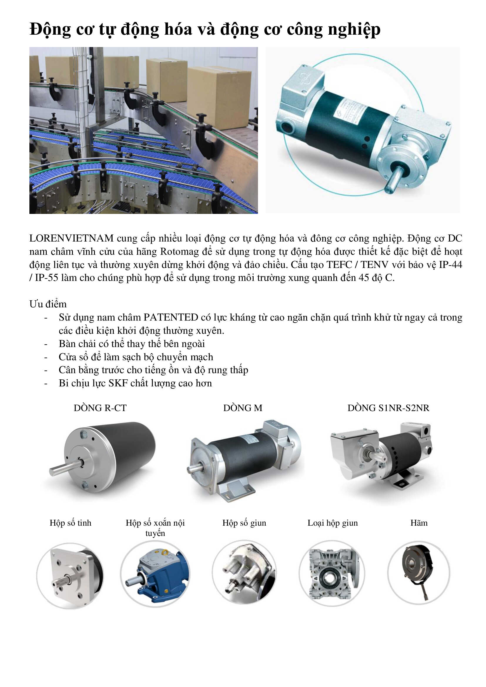 Động cơ tự động hóa và ĐC công nghiệp