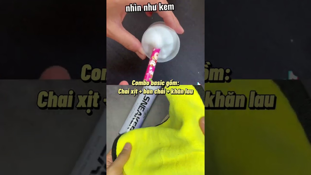 Review thực tế Chai xịt tạo bọt vệ sinh giày Sneaker cao cấp (VSG02) - Combo 3 món của Ximo