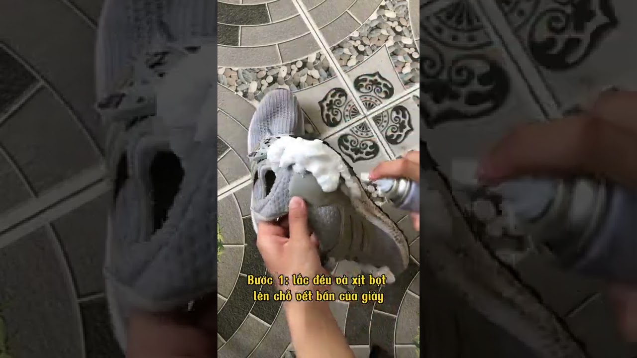 Chai xịt tạo bọt giặt khô giày ximo